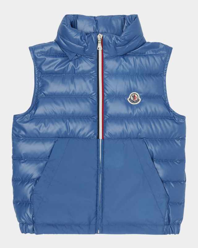 Boy's Apatou Tri-Stripe Puffer Vest, Size 12-
